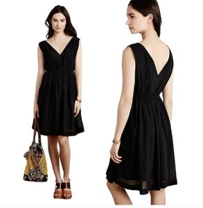 Anthropologie HD In Paris Lavana‎ Fit & Flare Sleeveless V-Neck Dress   Size 10